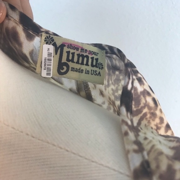 Show me your Mumu Snake Print Hi Low Tunic Top - Picture 5 of 5